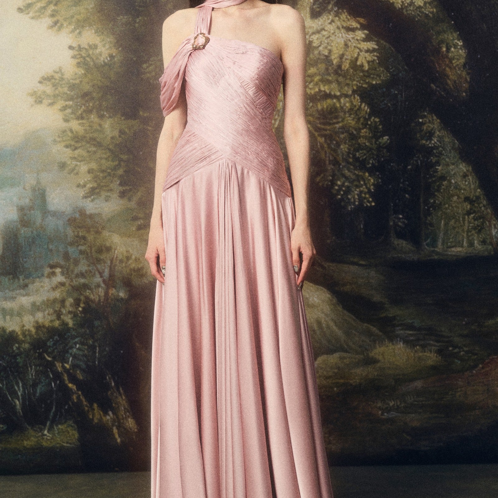 Lysora One Shoulder Maxi Dress