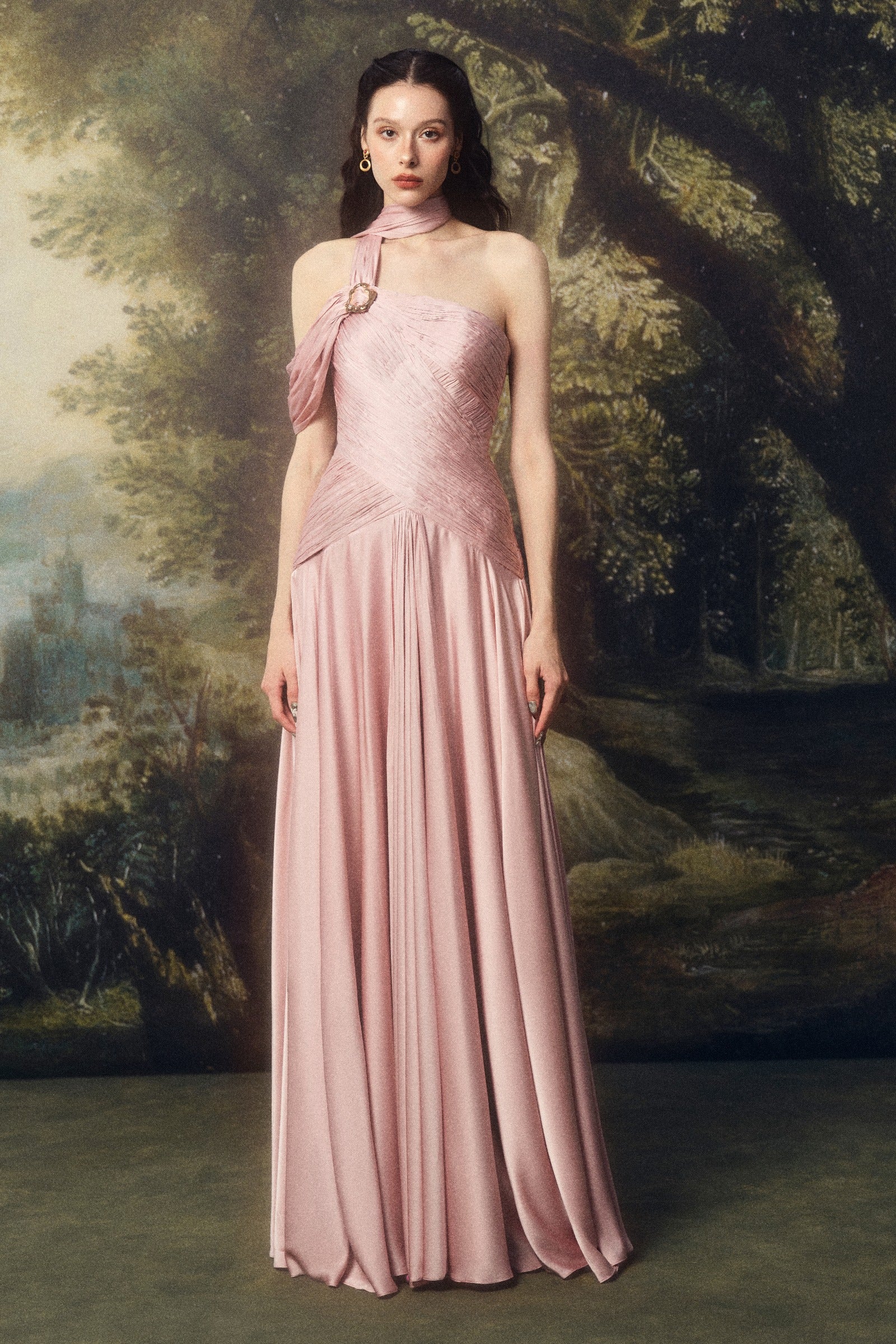 Lysora One Shoulder Maxi Dress