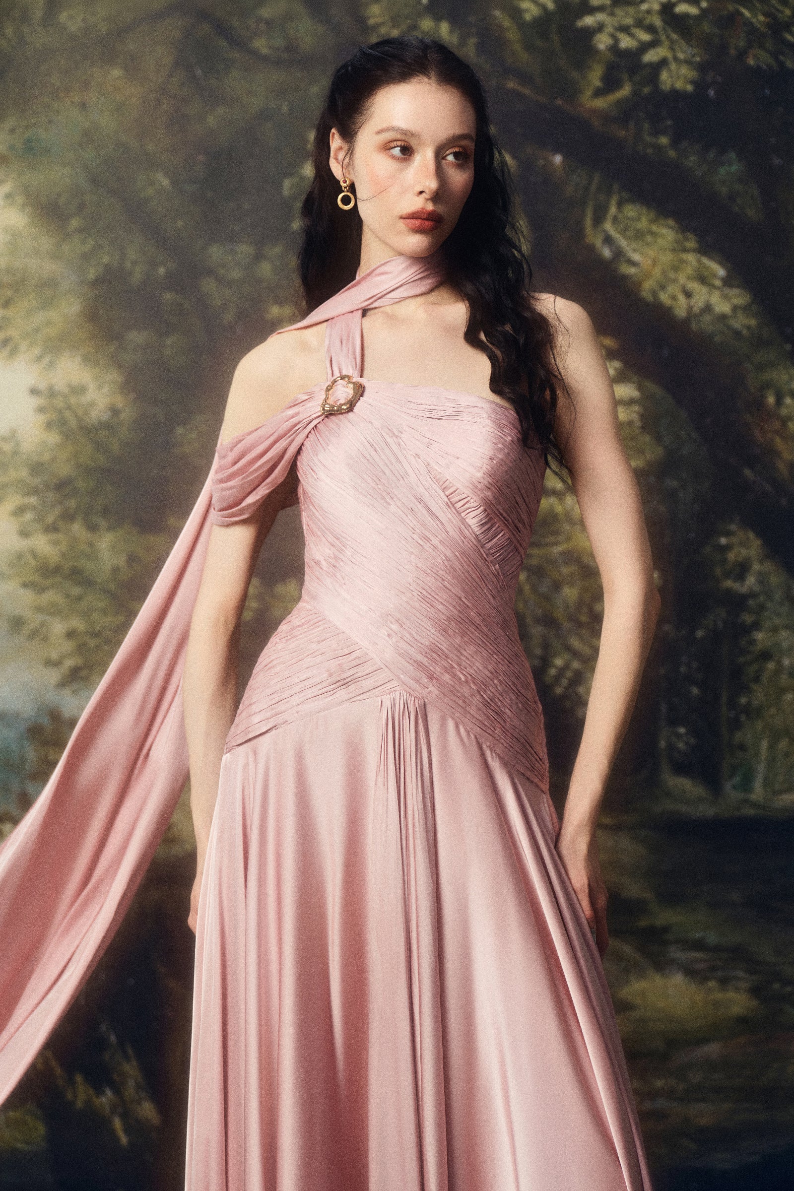 Lysora One Shoulder Maxi Dress