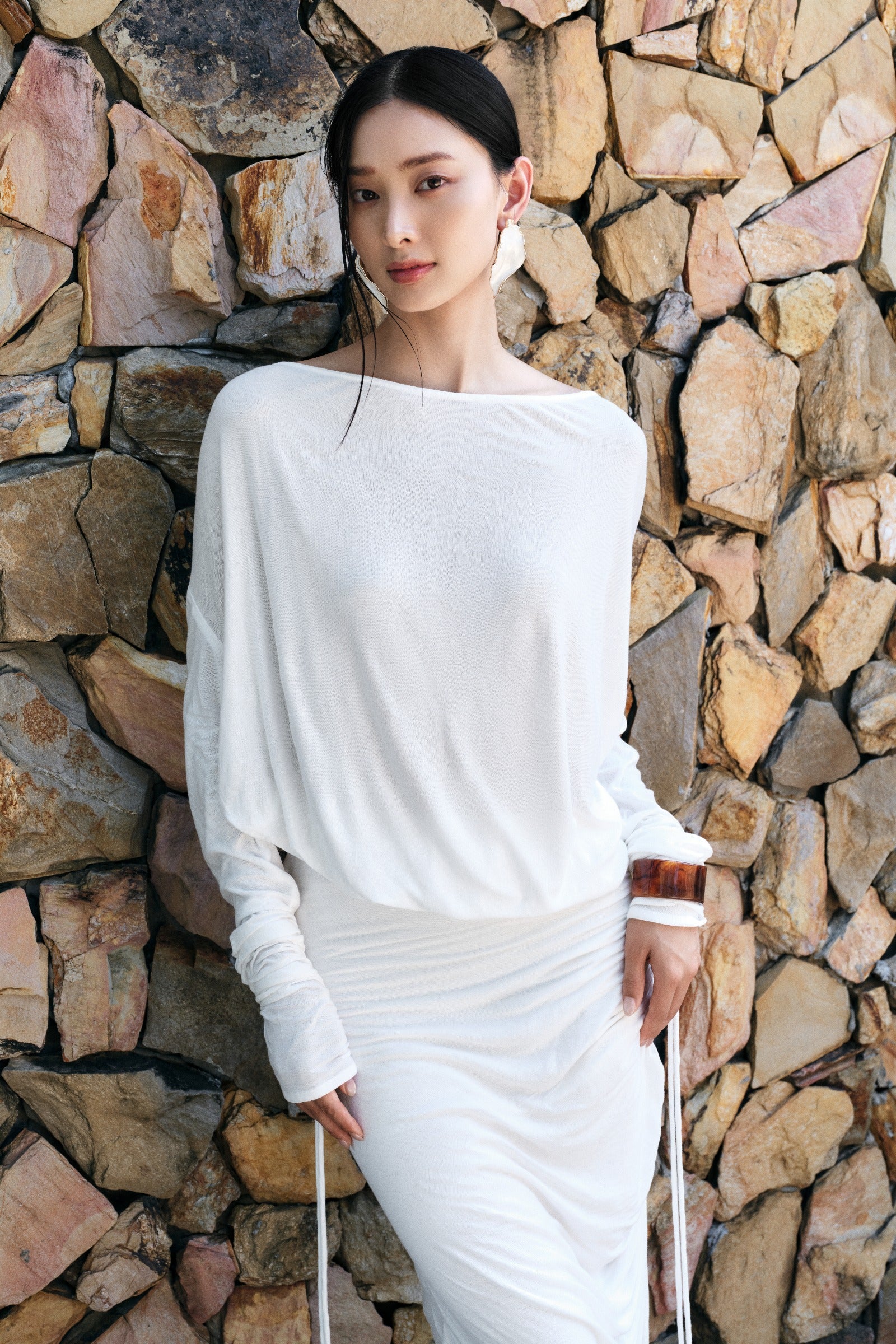 Liminal Ruched Midi Dress