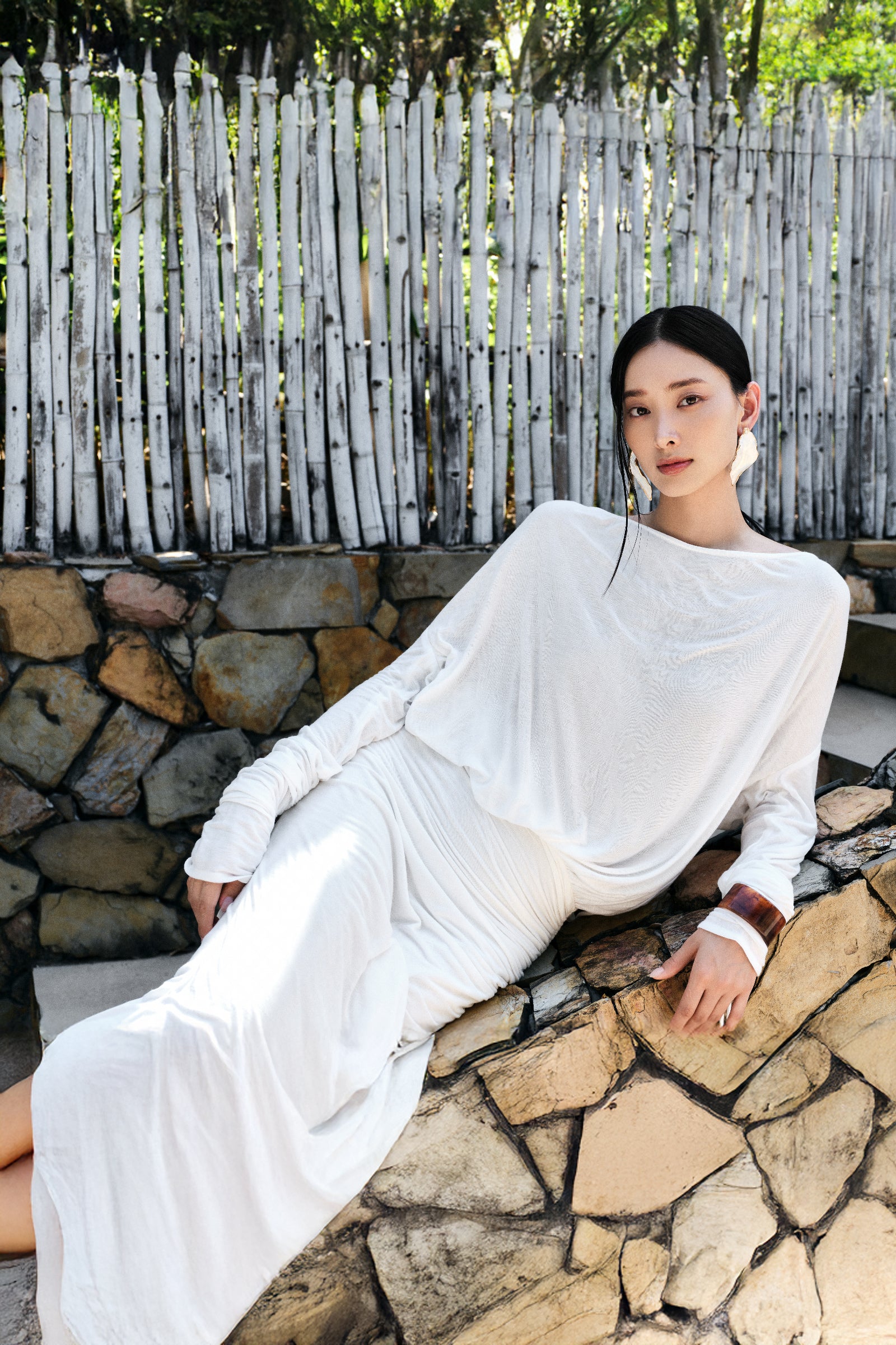 Liminal Ruched Midi Dress