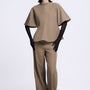 Mara Straight Wide Sleeved Twill Top