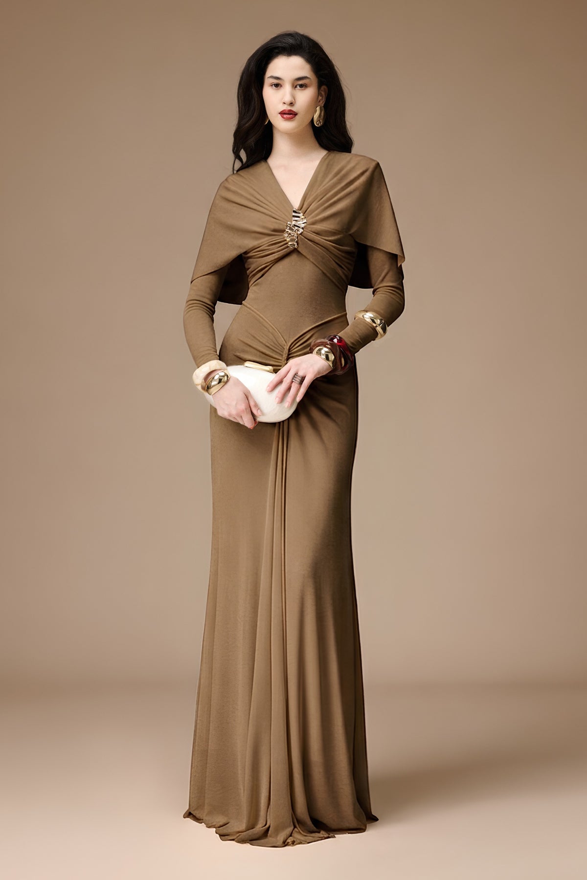 La Perla Ruched Maxi Dress