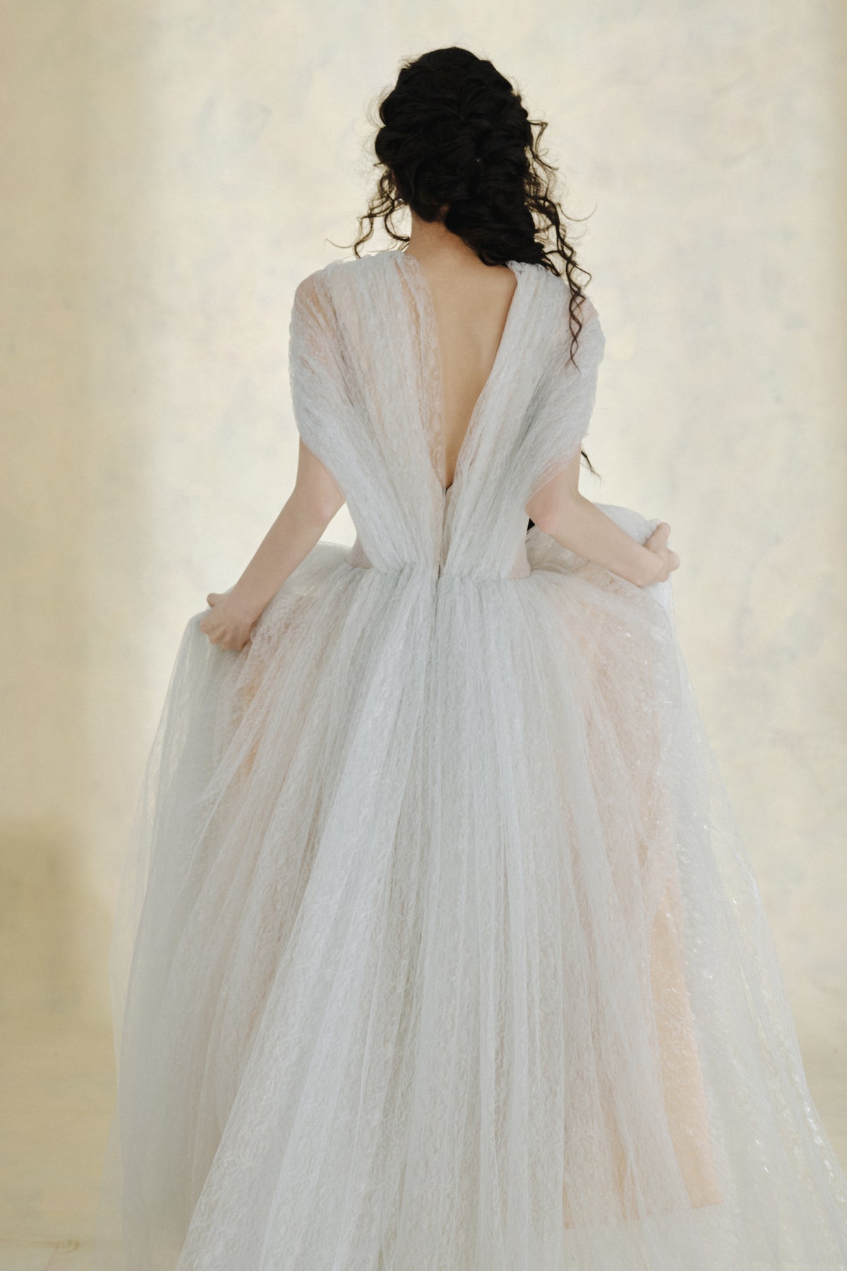 Lina Cape Sleeve Maxi Dress