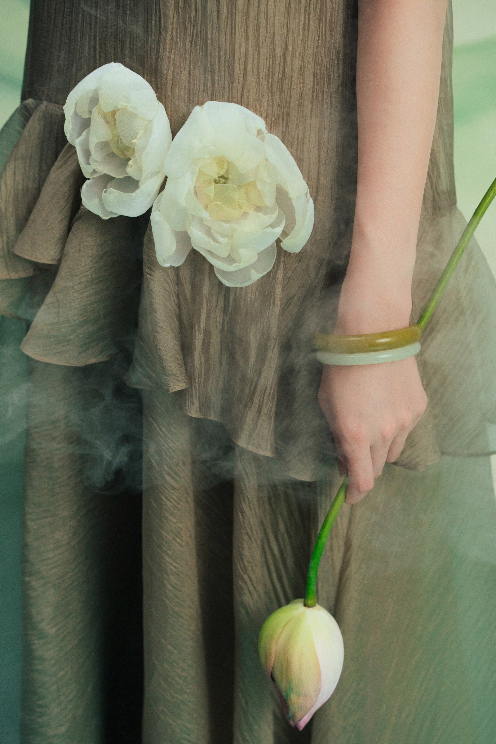 Lien Khue Applique Maxi Dress