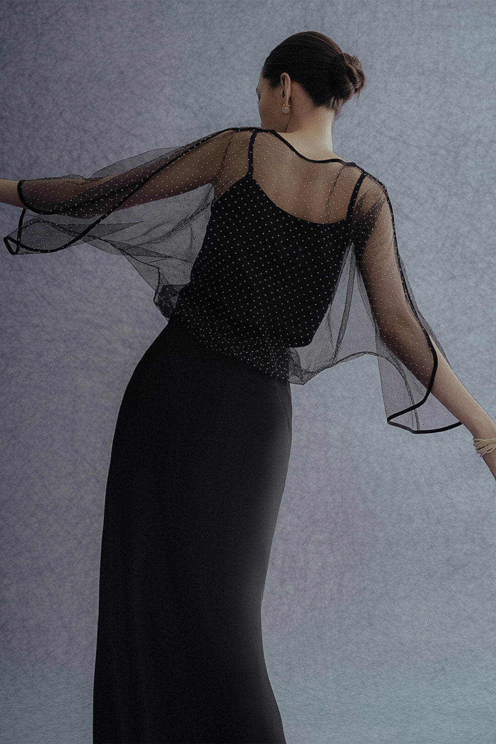 Kara Trumpet High Waist Silk Ankle Length Skirt