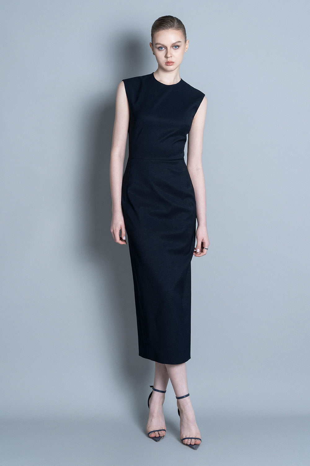 Limoges Pencil Sleeveless Polycotton Midi Dress