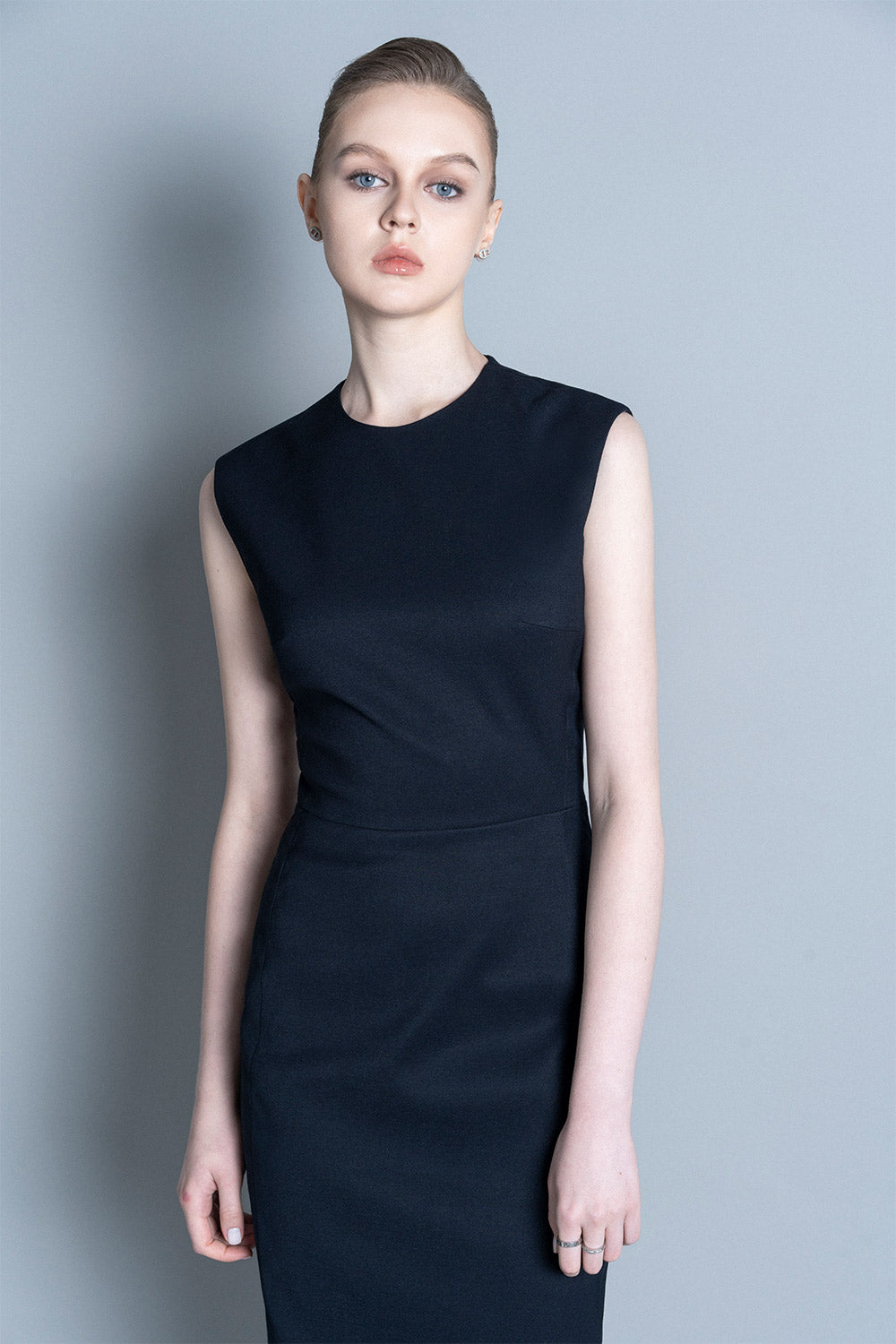 Limoges Pencil Sleeveless Polycotton Midi Dress