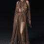 Cecelia Blouson Sheer Chiffon Maxi Dress