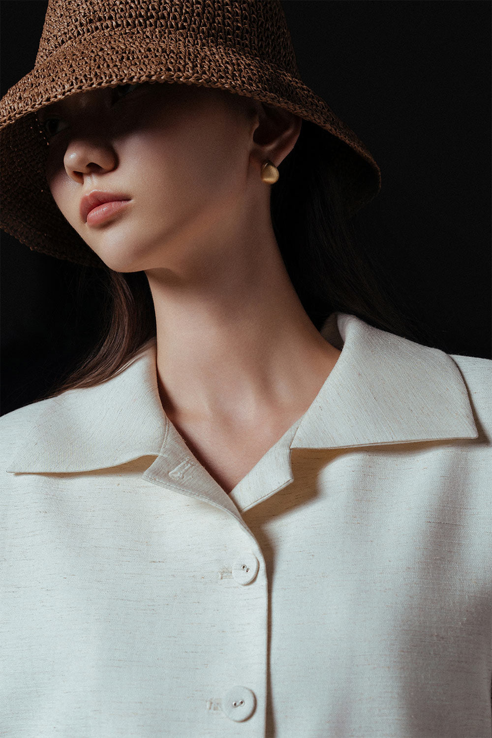 Carol Straight Patch Pocket Linen Shirt