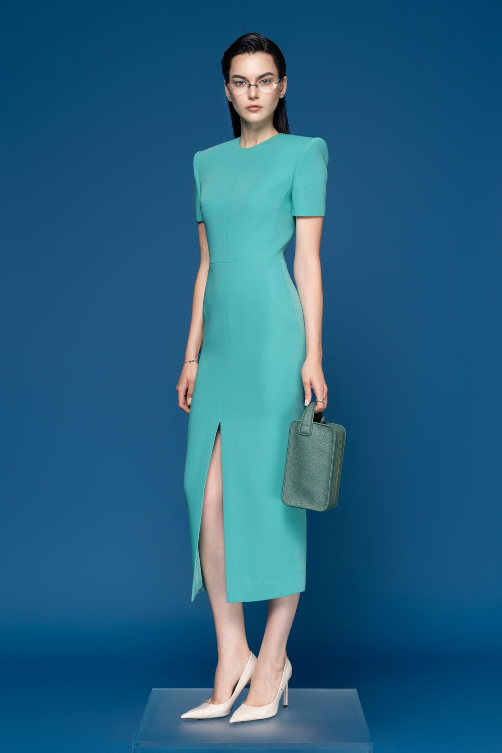 silky crepe midi dress Silky Crepe Midi Dress