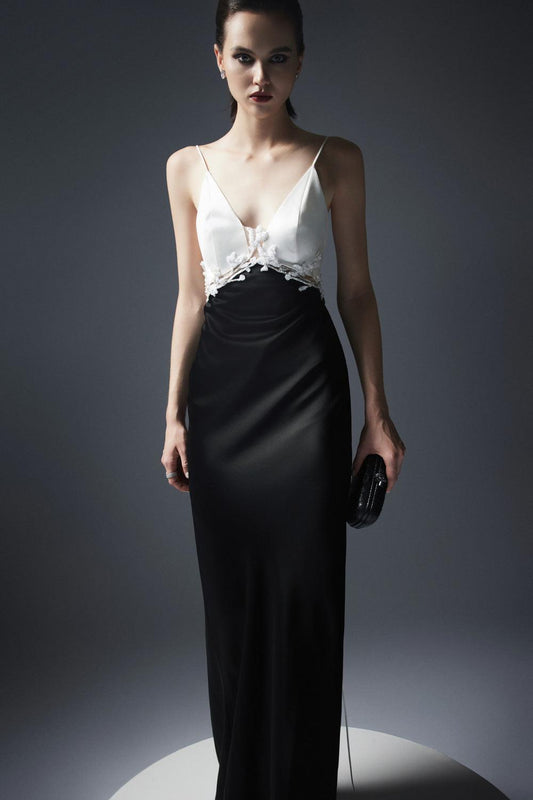 Ávila Sheath Cami Satin Floor Length Dress