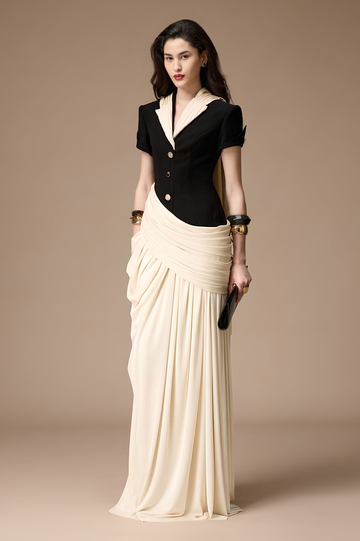 Lepic Ruched Maxi Dress