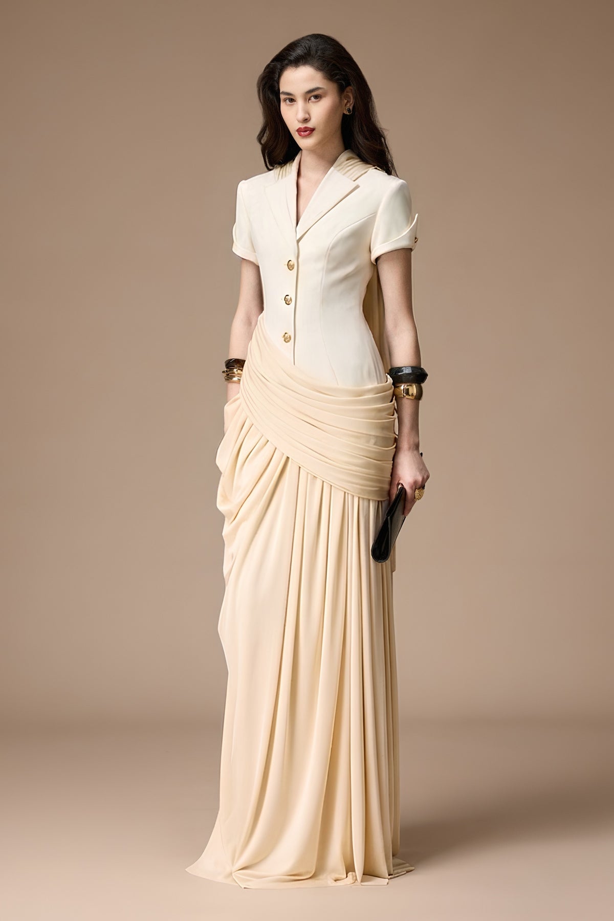 Lepic Ruched Maxi Dress