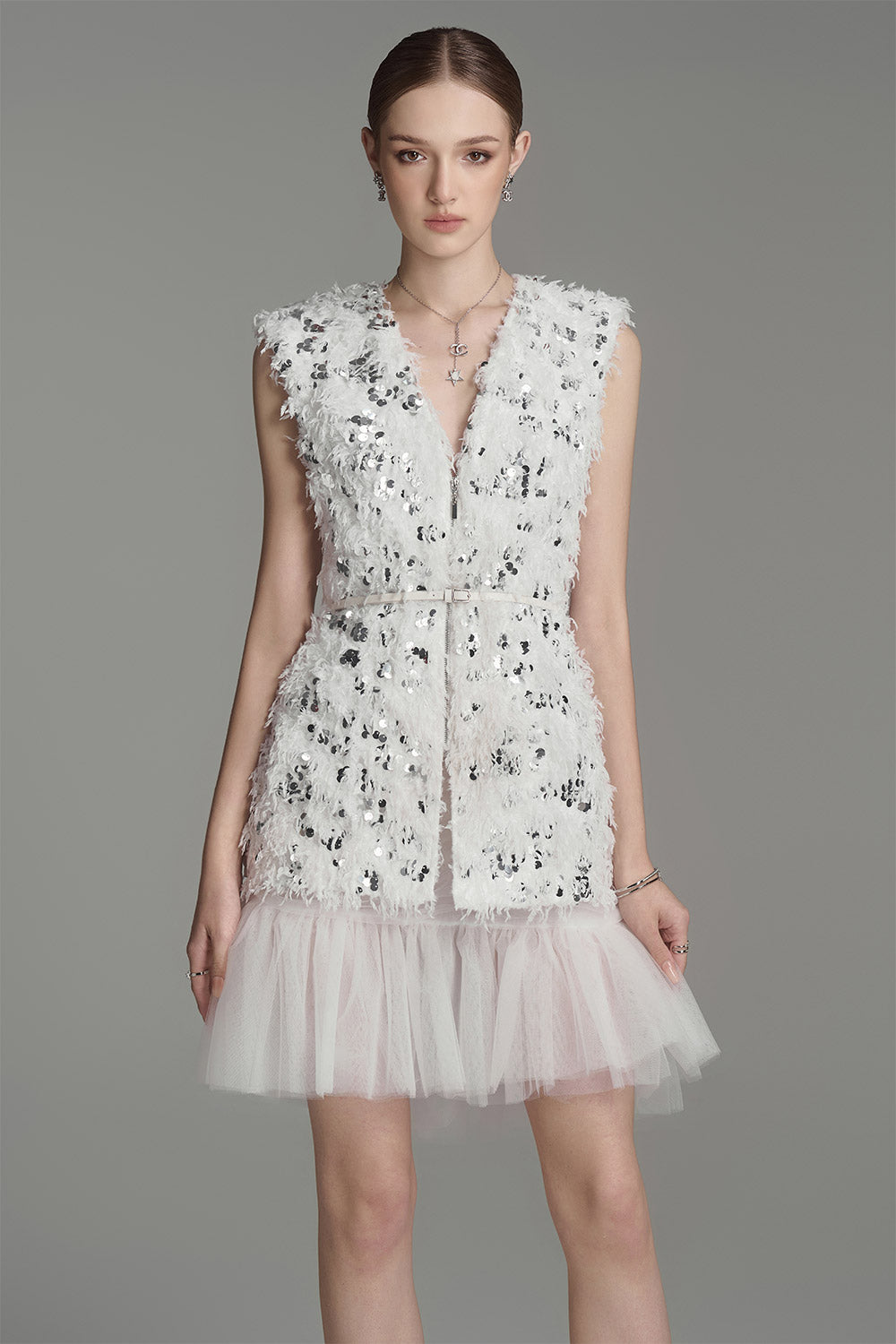 Stella Sheath Sleeveless Polyester Top