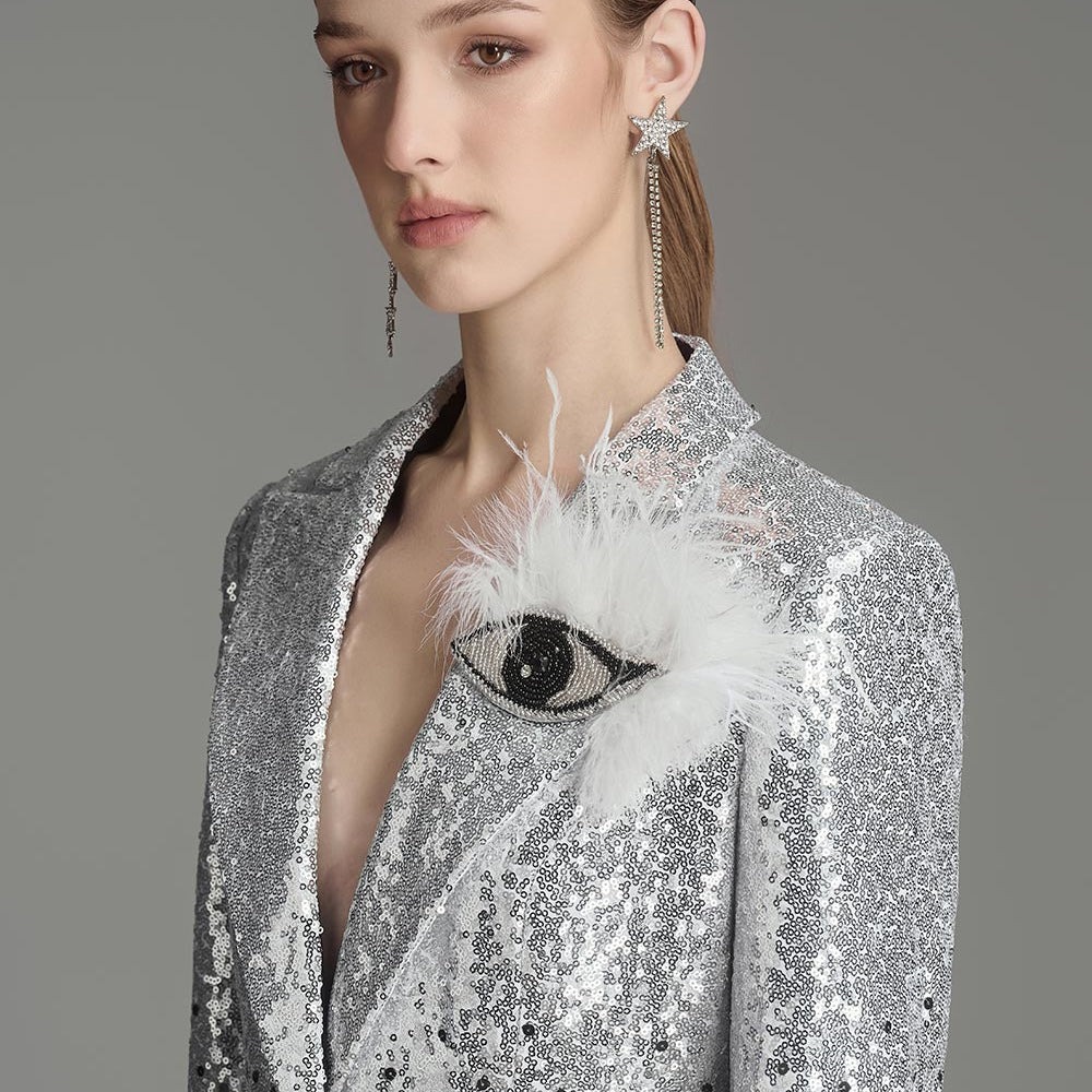 Larrisa Black Eye Brooch