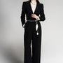 Catharin Straight Ribbed Polycotton Floor Length Trousers