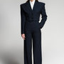 Josephine Cropped Square Shoulder Polycotton Jacket