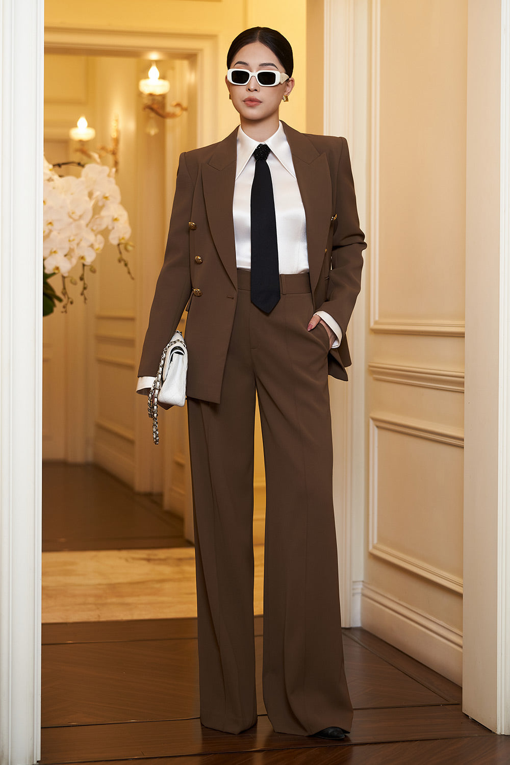 Katherin Straight Long Sleeved Corduroy Blazer