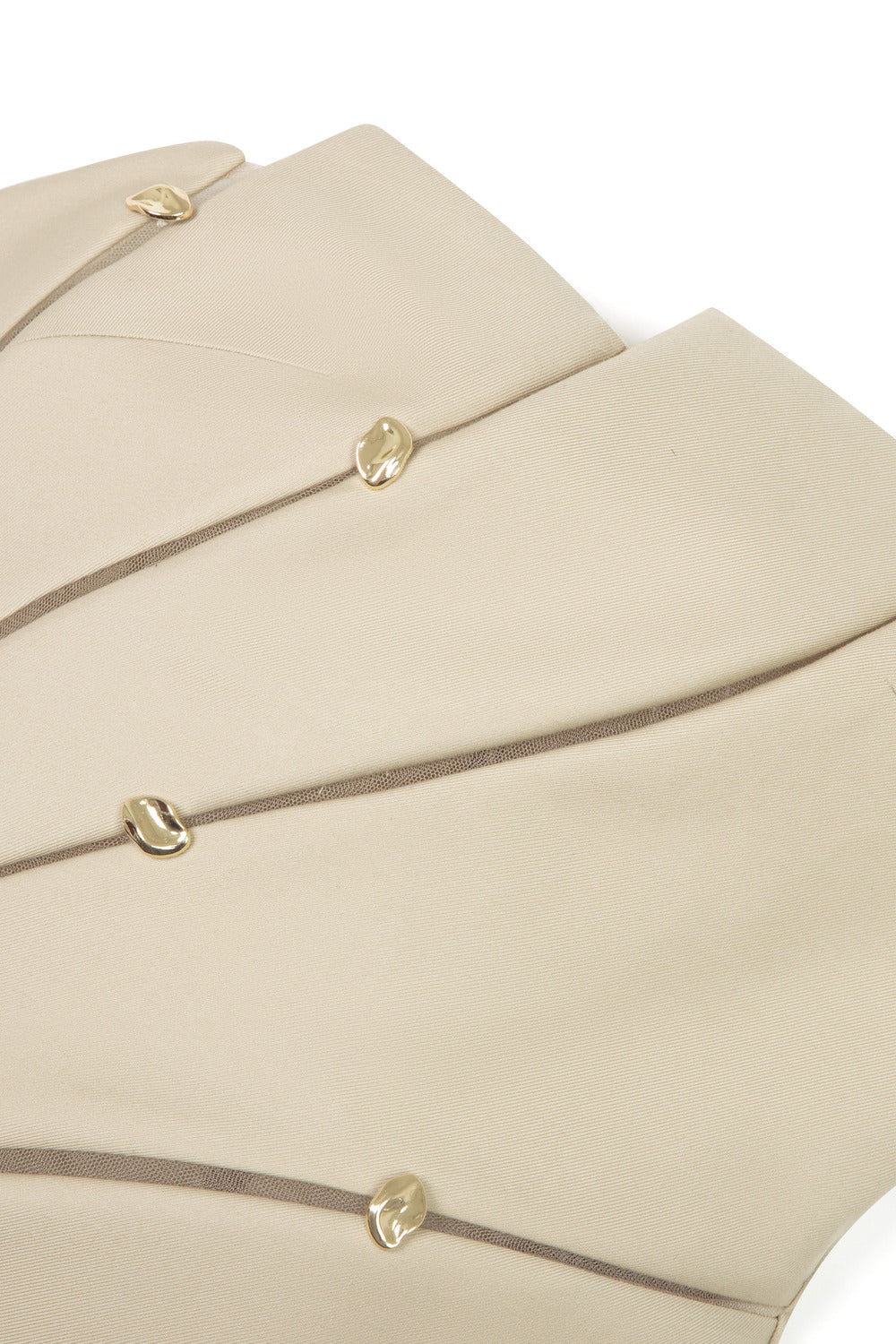 Tranquil Sheath Sleeveless Khaki Calf Length Dress