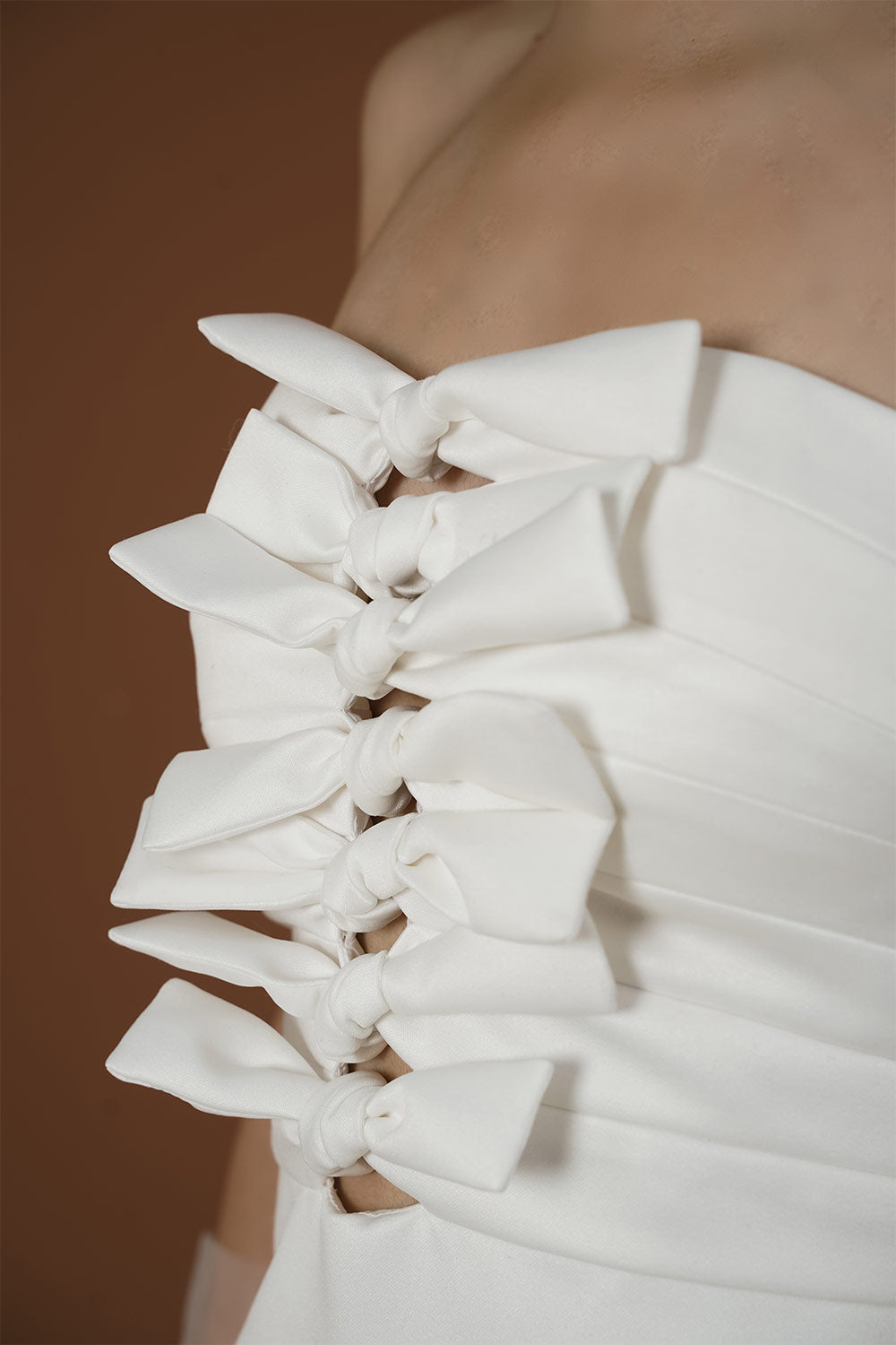 Bowny A-line Straight Across Neck Taffeta Midi Dress