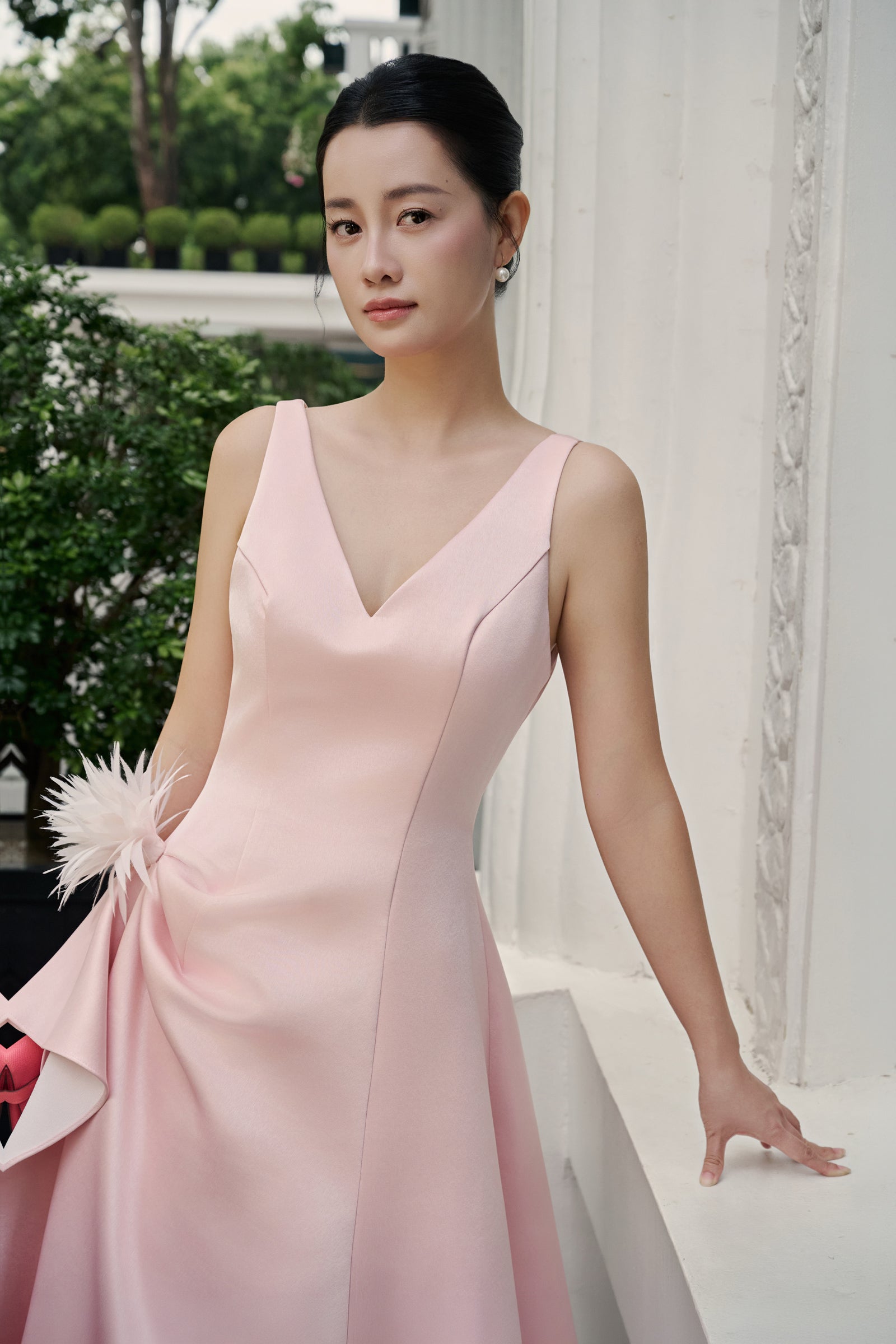 Reverie Draped Midi Dress