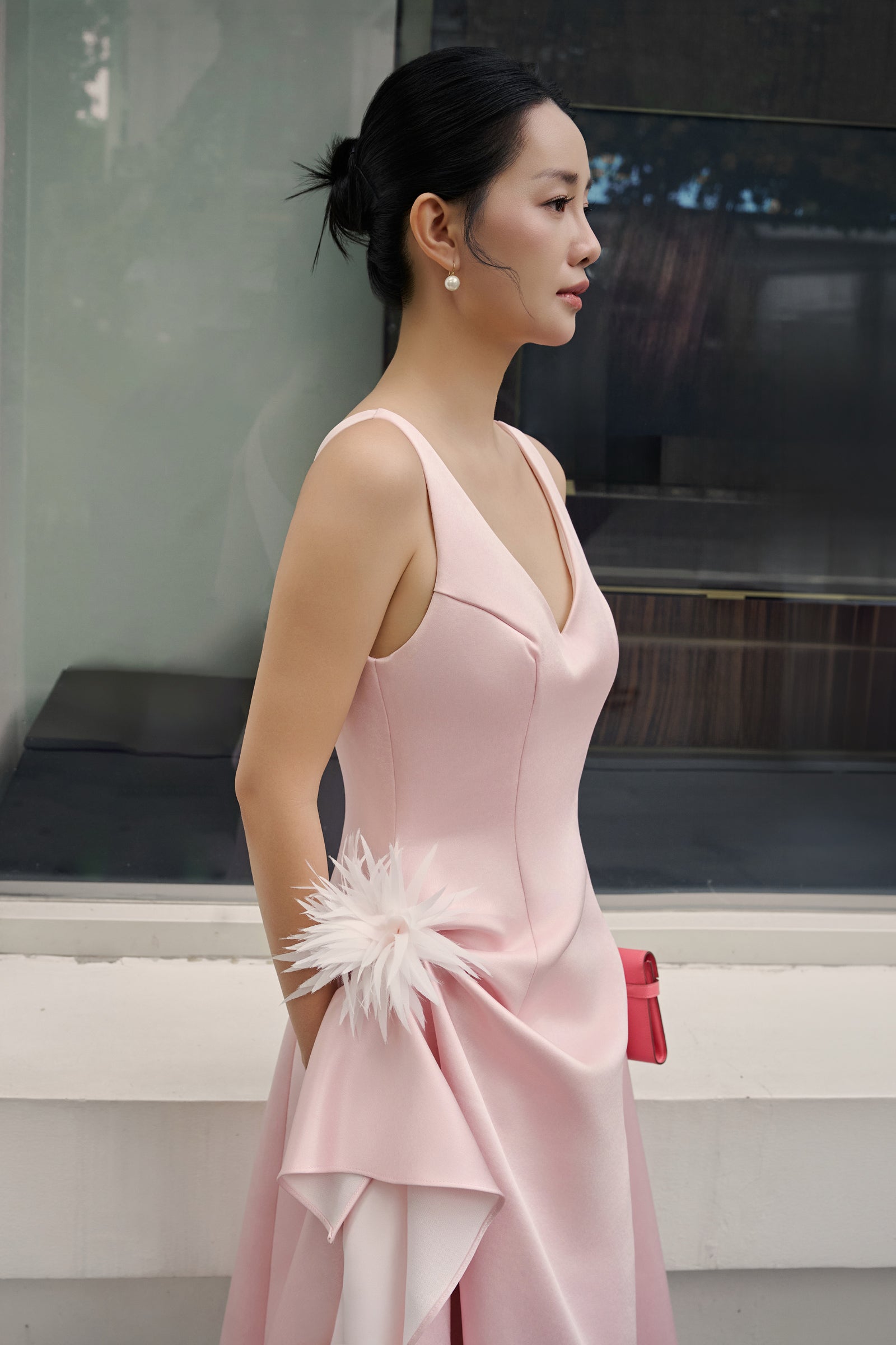 Reverie Draped Midi Dress