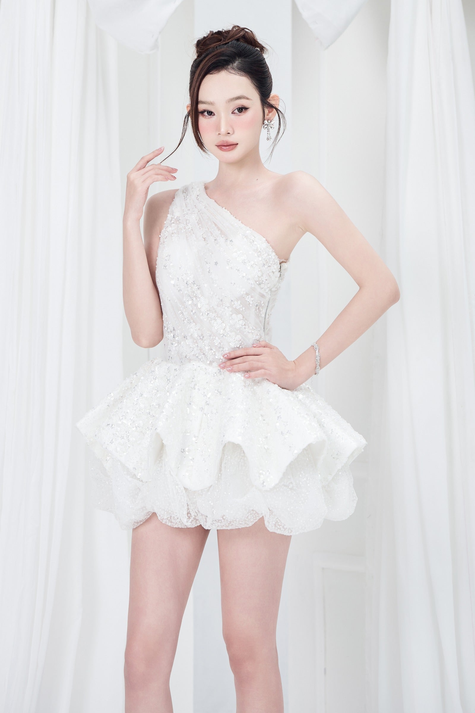 Crytal Bubble Mini Dress