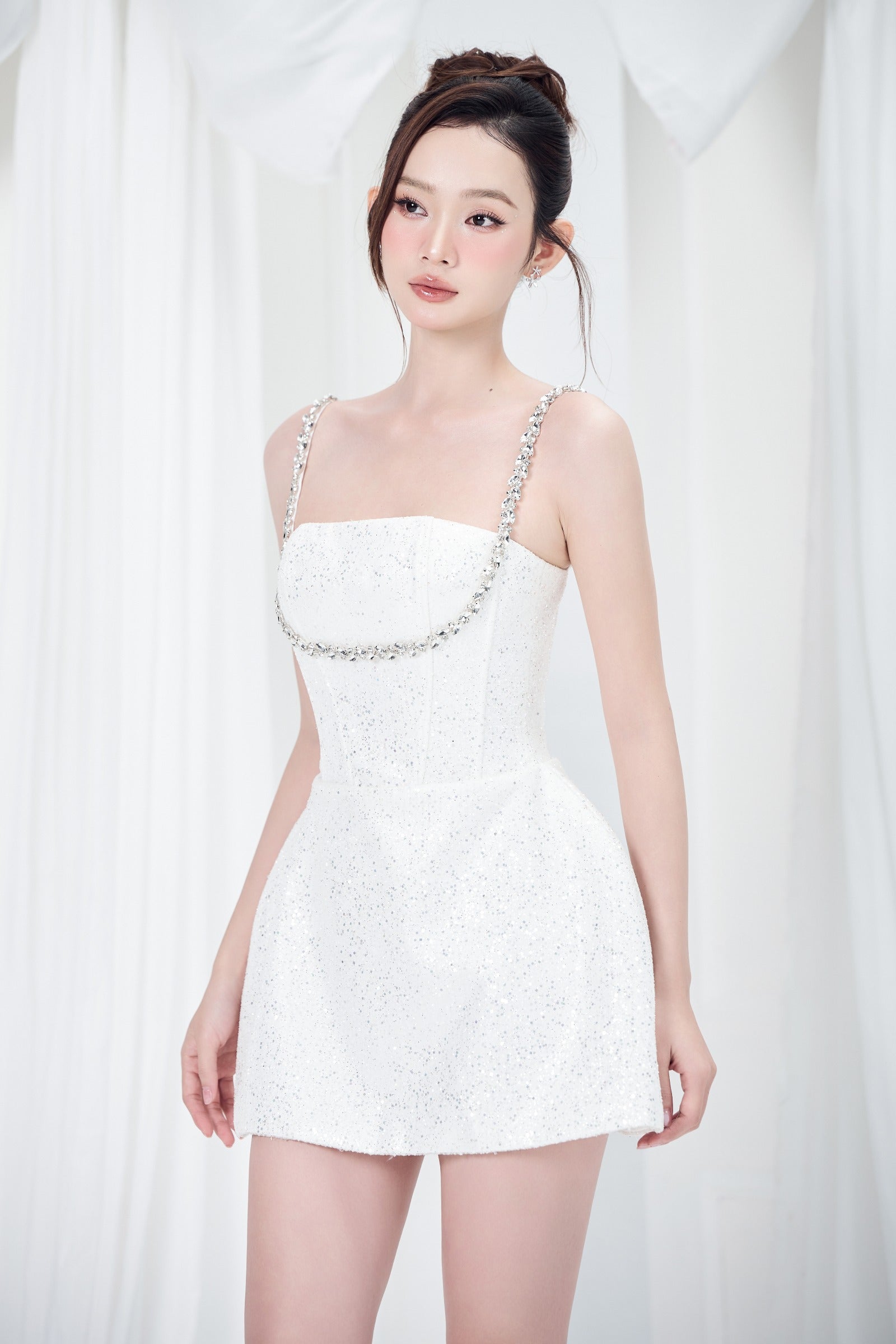 Diamond Bead Mini Dress