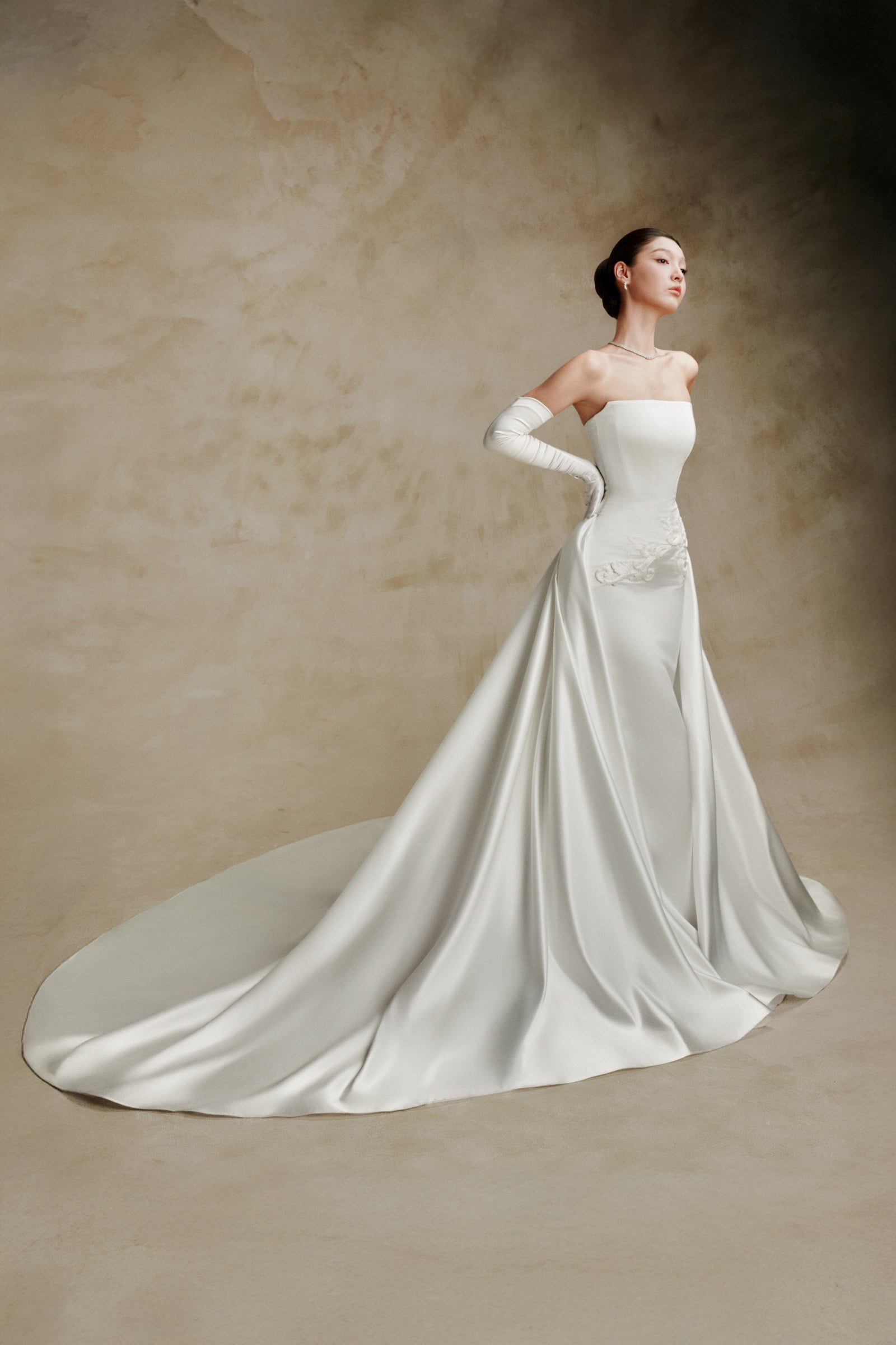 Tram A-line Maxi Dress
