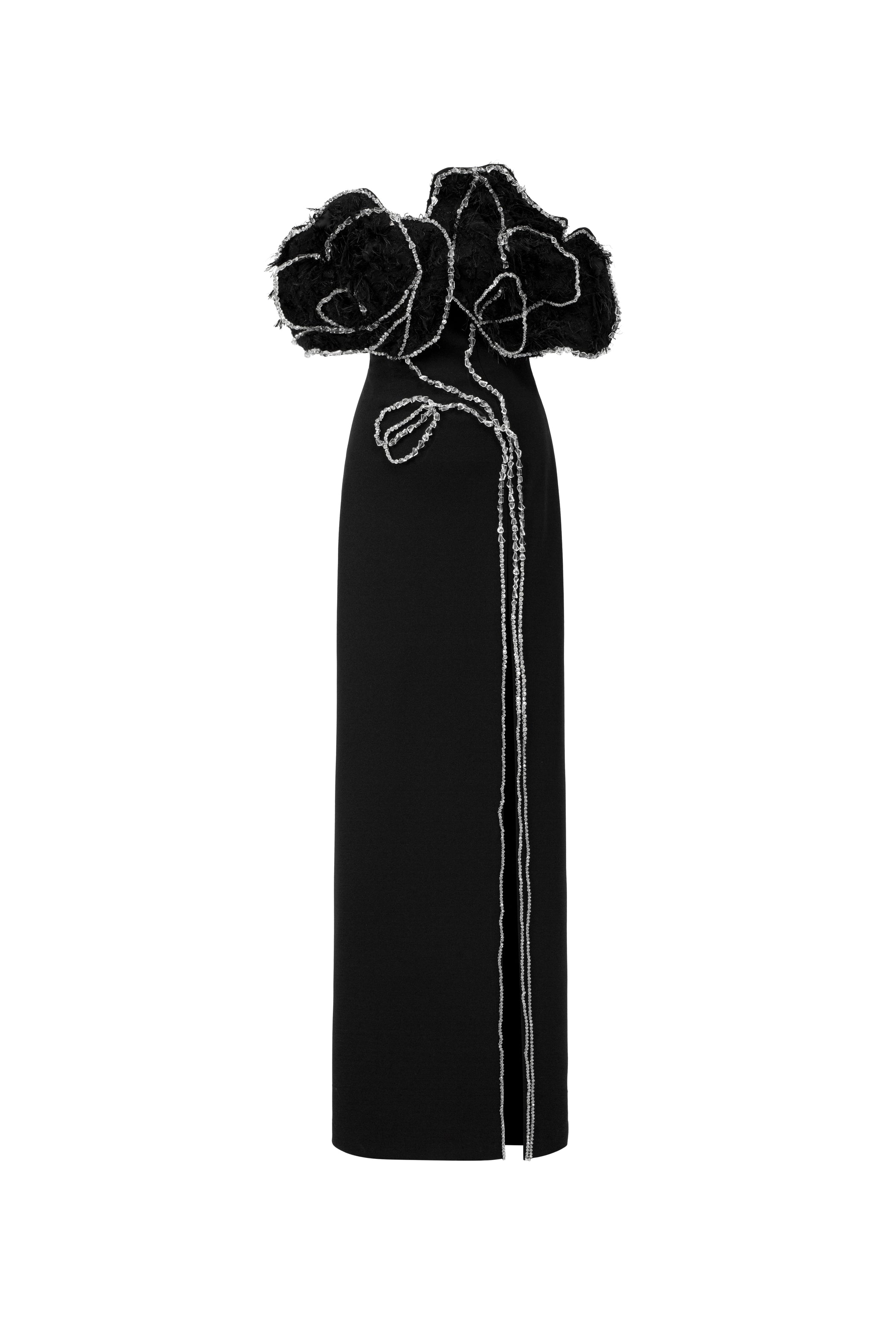 Sol Asymmetric Neck Maxi Dress