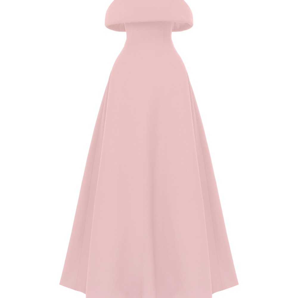 Zee Curved Neck Maxi Dress
