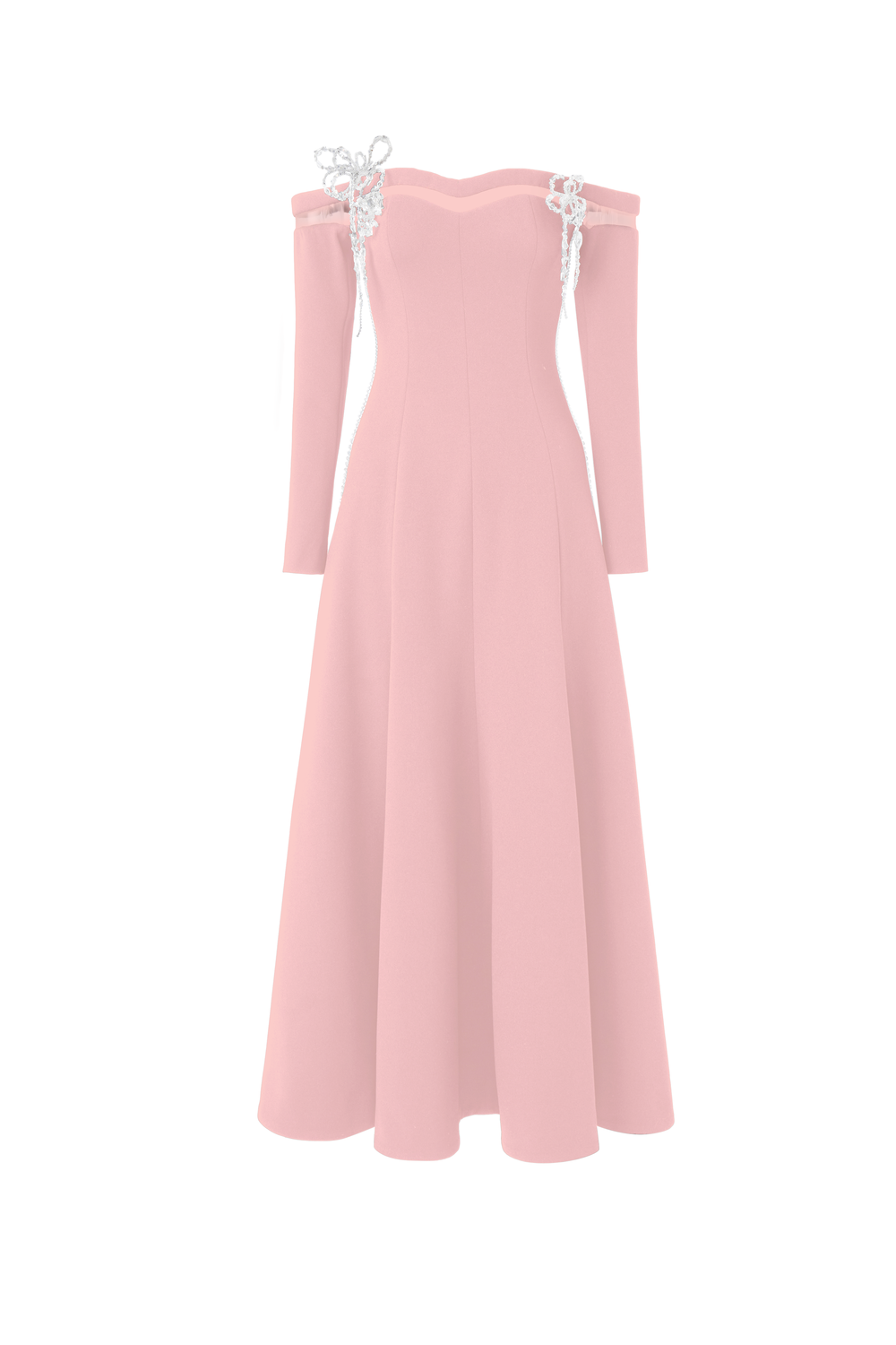 Cyr Off-Shoulder Midi Dress