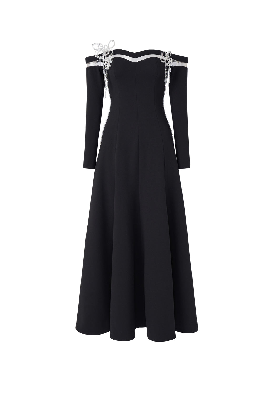xxs midi dress Women's Maren Asymmetric Slit Hem Velvet Midi Dress XXS/XS/S/M/L Black MEAN BLVD S / Black