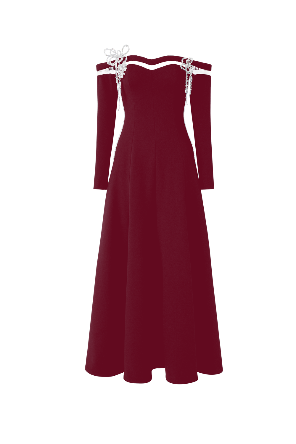 Cyr Off-Shoulder Midi Dress