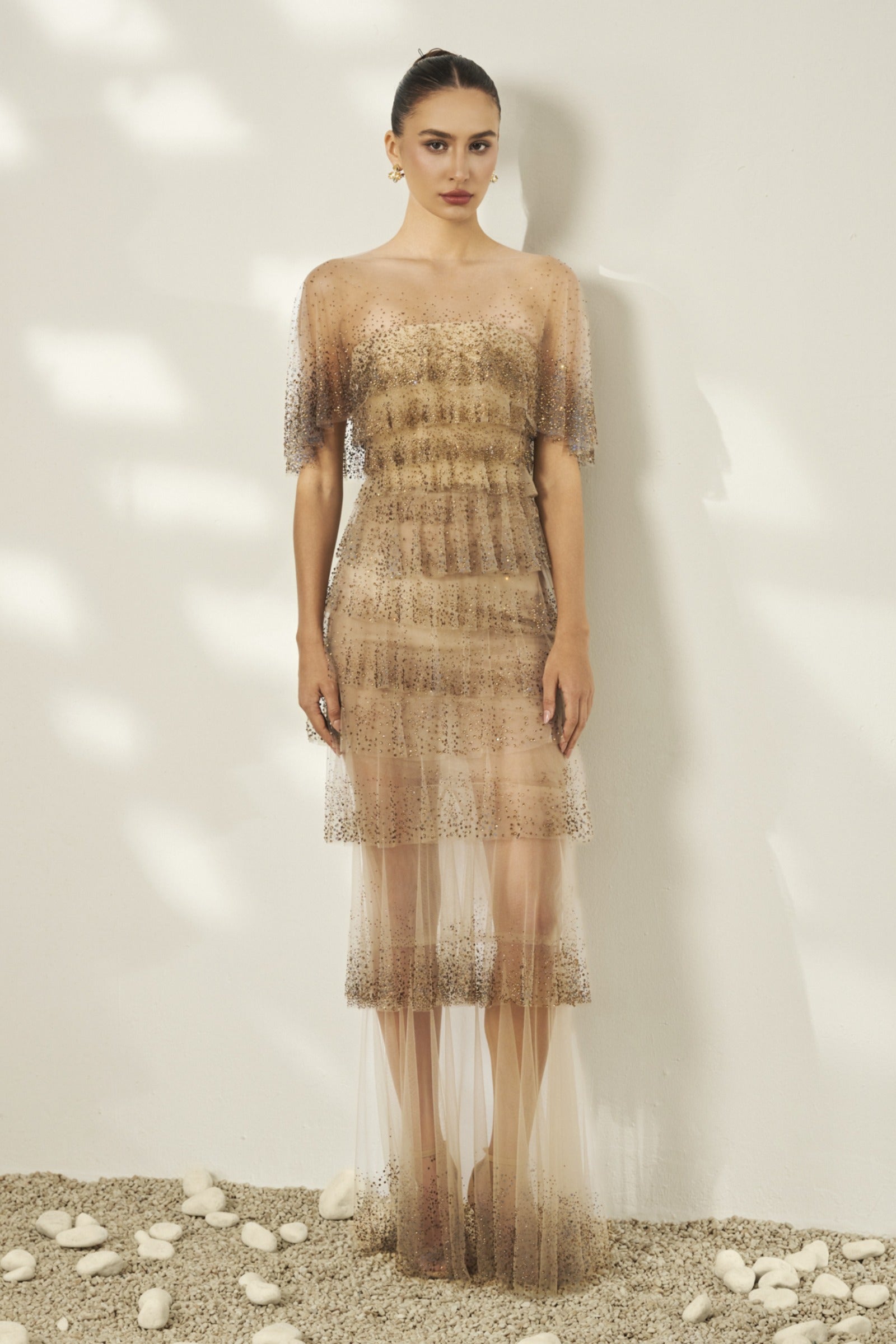 Amelia Bead Maxi Dress