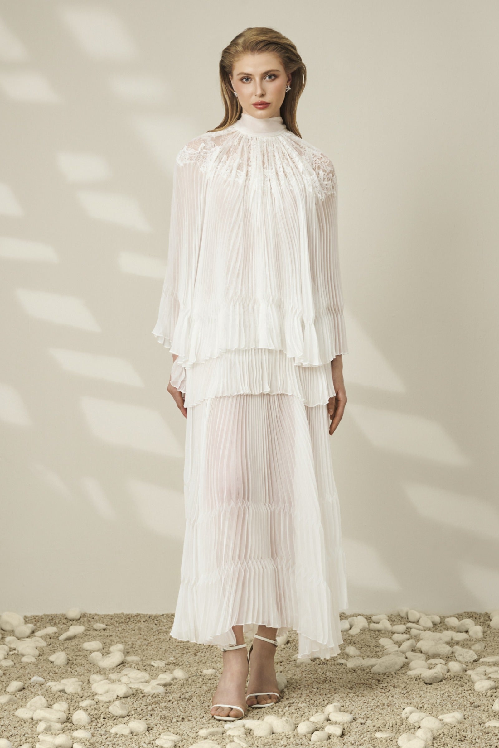 Azura Pleated Maxi Dress