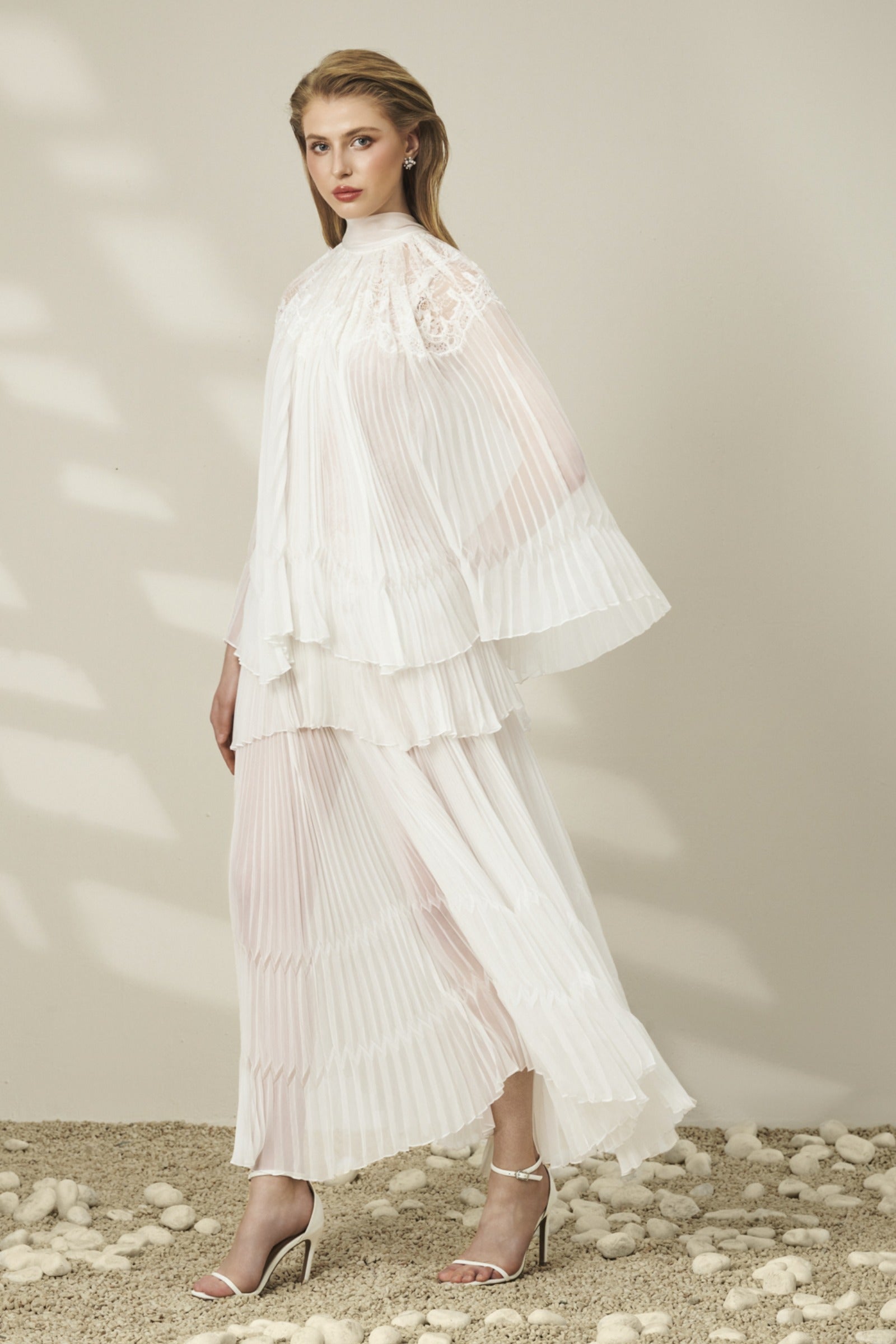 Azura Pleated Maxi Dress