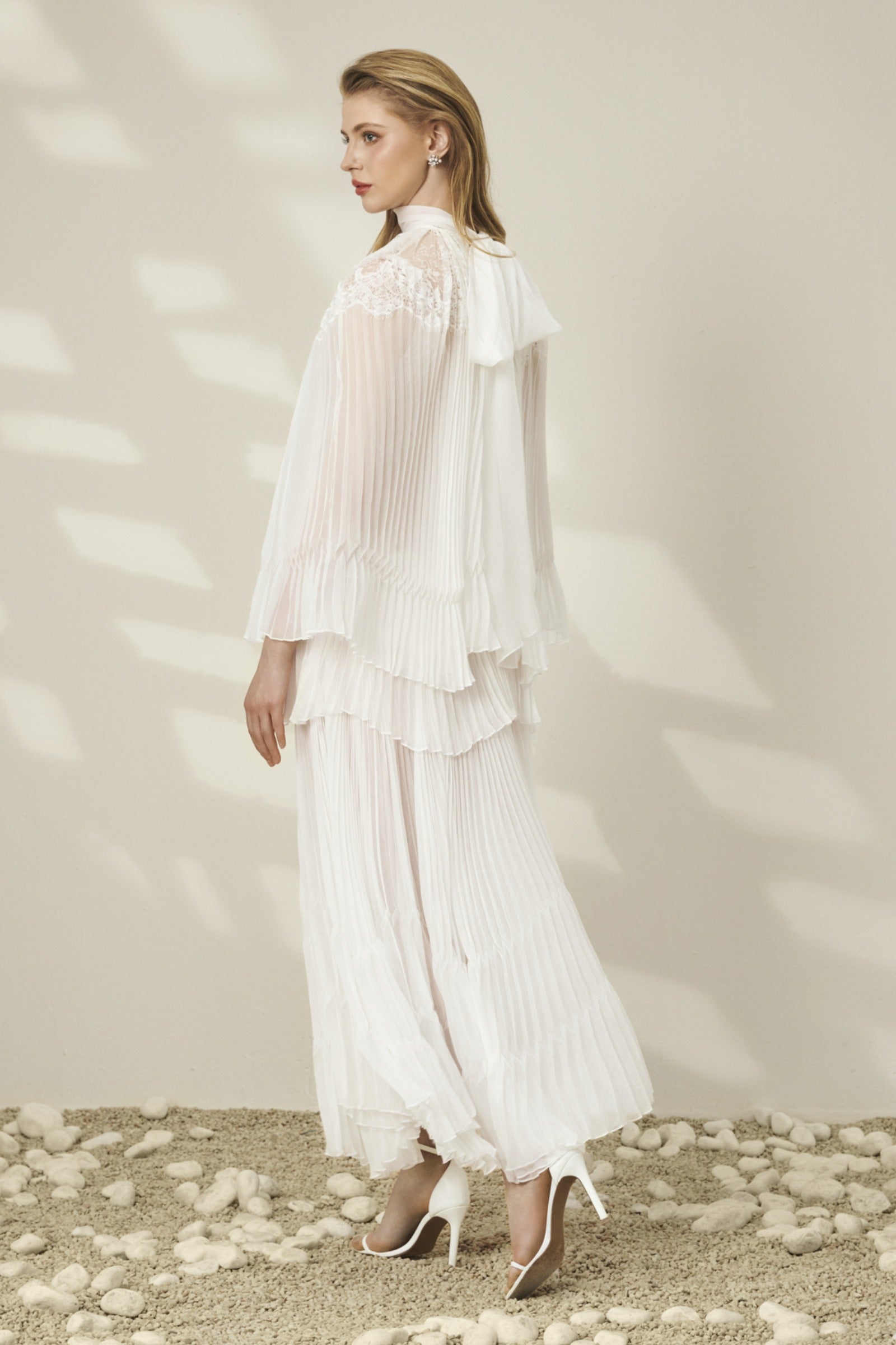 Azura Pleated Maxi Dress