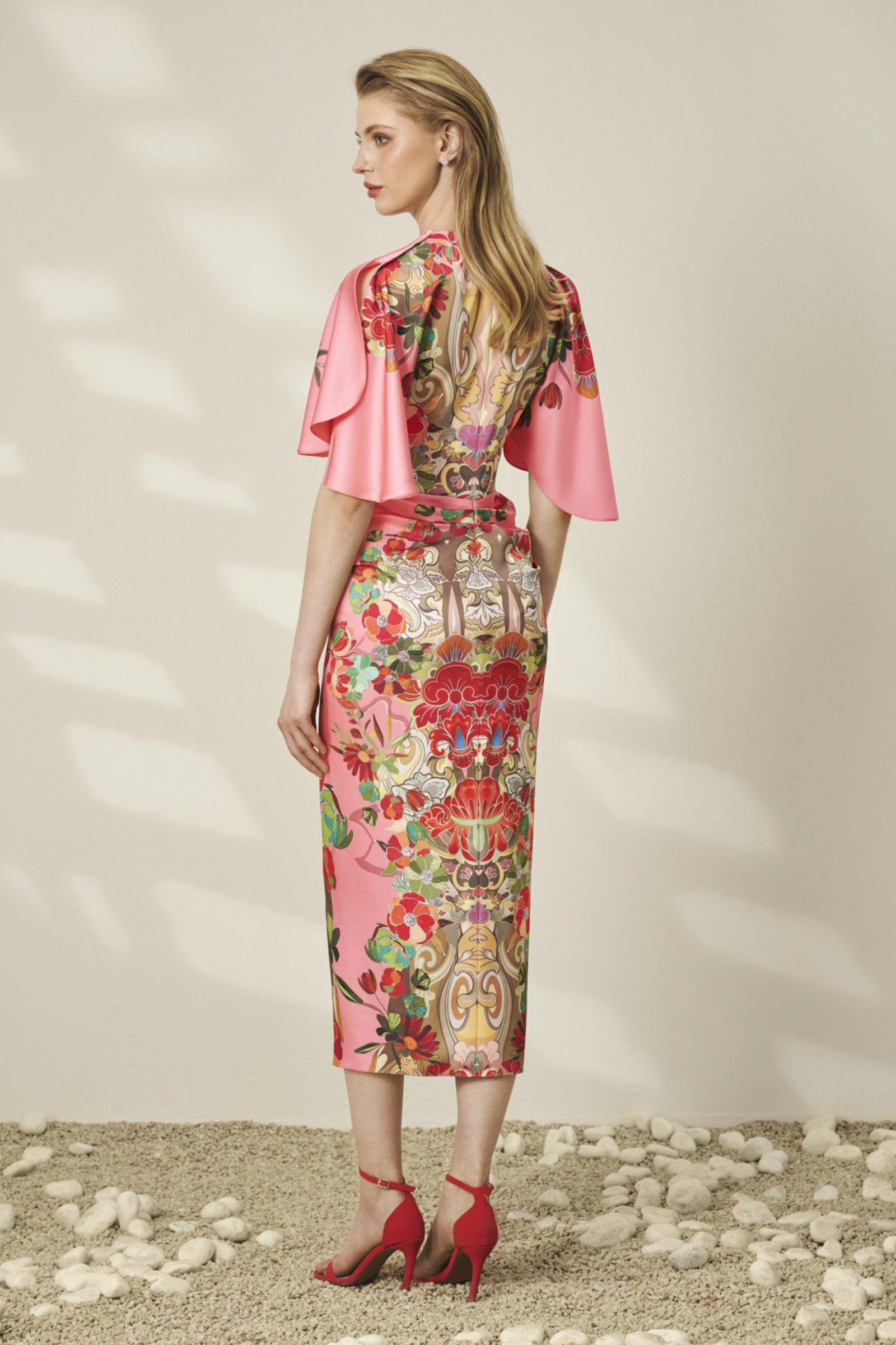 Indochine Ruched Midi Dress