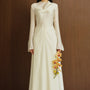 Hieu Khe A-line Twisted Silk Ankle Length Ao Dai