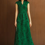 Lac Ha Straight Plain Silk Floor Length Pants