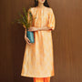 Giai Ky Straight Plain Silk Floor Length Pants
