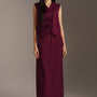 Violet Straight V-Neck Polycotton Vest