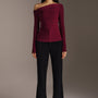 Cove Straight Boot Cut Twill Floor Length Pants
