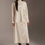Lennon Straight Flower Applique Tencel Shirt