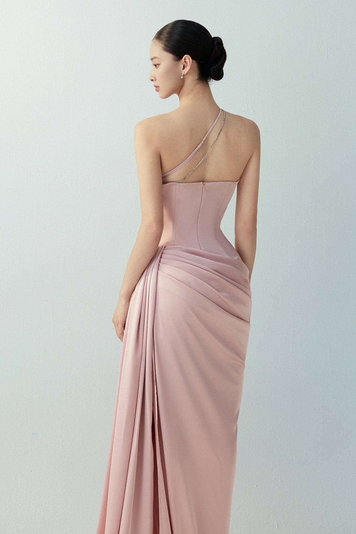 Lyra Asymmetric Neck Maxi Dress