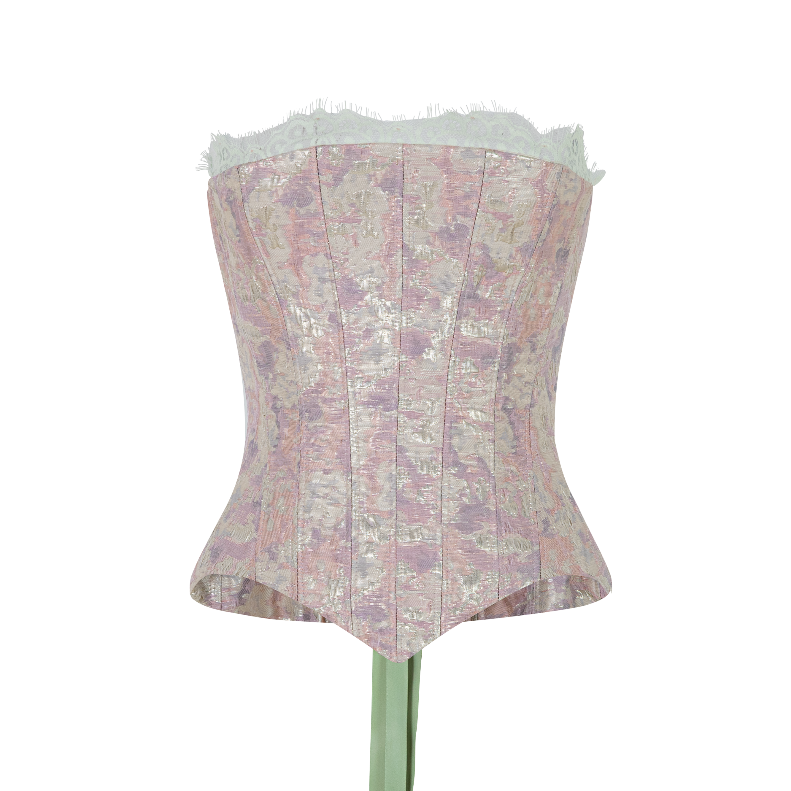 Carina Bodycon Sleeveless Brocade Corset