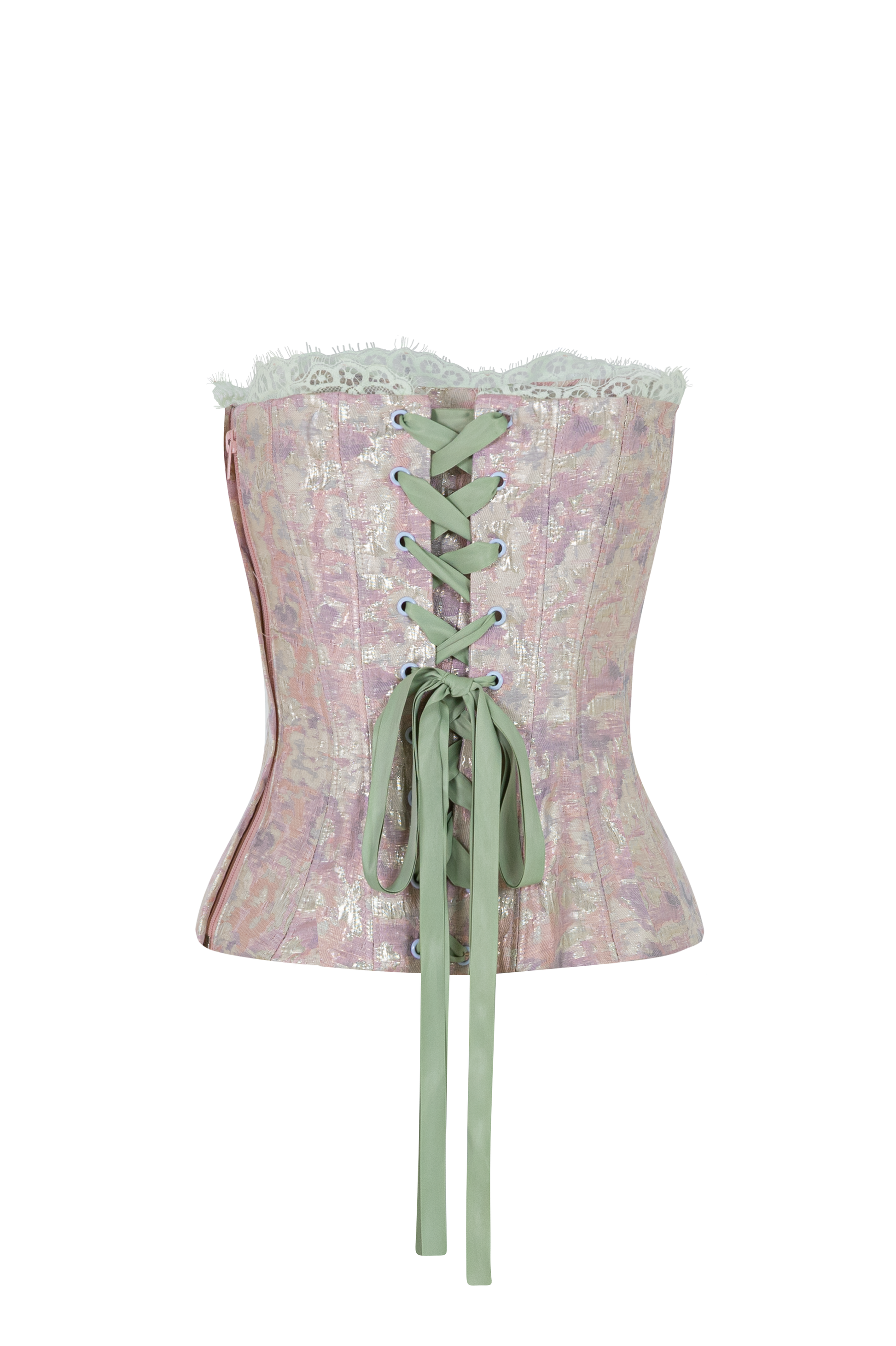 Chelo Alonso Drop Waist Corset Lace Maxi Set