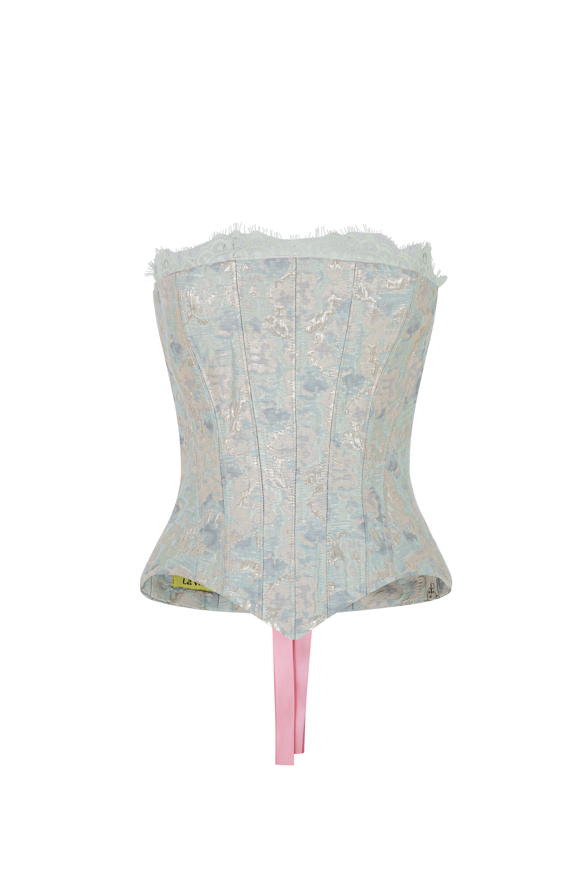 Chelo Alonso Drop Waist Corset Lace Maxi Set